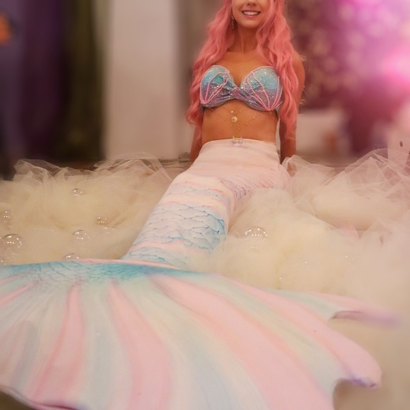 COTTON CANDY WRASSE WHIMSY FANTASEA TAIL - Picture 6 of 6